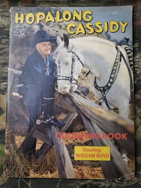 Mostly Unused Hopalong Cassidy Coloring Book 2950 Crowe Lowe Vintage Western Ebay