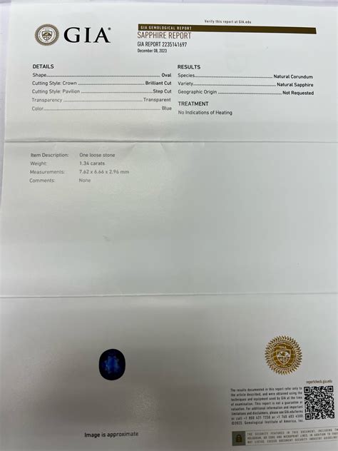 1.34CT BLUE SAPPHIRE & DIAMOND RING W/ GIA REPORT IN PLATINUM