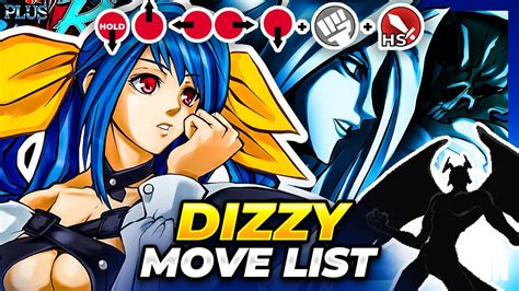 DIZZY MOVE LIST Guilty Gear XX Accent Core Plus R GGXXACPR YouTube