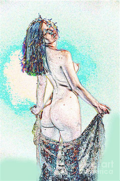 Model Nude Fine Art Painting In Color Painting By Kendree