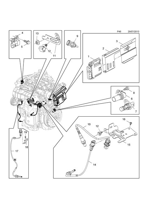 Opel Astra J Senseurs De Transmission Et Module De Commande Du Moteur