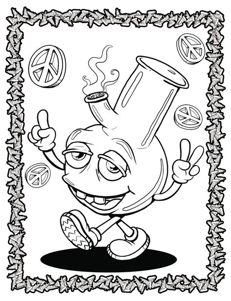 Stoner Coloring Book Pages Of Trippy Coloring Fun Etsy Australia