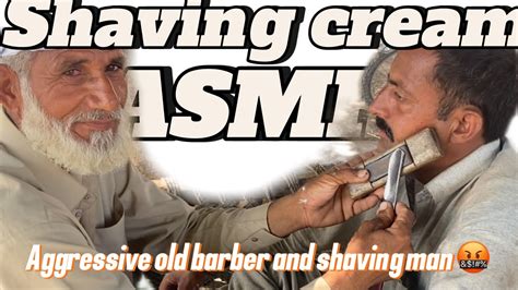 Asmr Fast Shaving Cream Lofi Relaxing 1889 Year Old With Barber Is