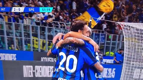 Diretta Live Inter Spezia Gol Di Chalanoglu Youtube