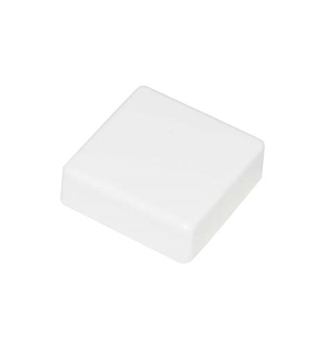 lot de 4 fixations carrées blanches 25x25 mm PRADEL Mr Bricolage