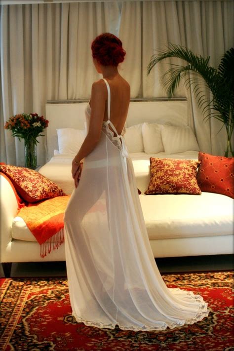 Bridal Nightgown Backless Bridal Lingerie Sleepwear Wedding