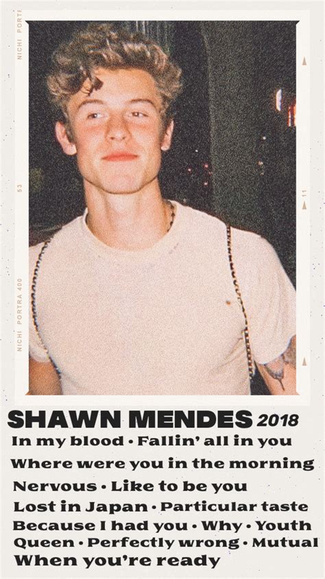 Shawn Mendes Album Cover Aesthetic Room Decor Aesthetic Vintage