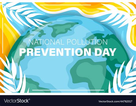 National Pollution Prevention Day Design Banner Vector Image