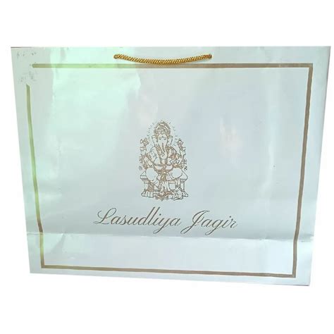 5kg White Printed Paper T Bag At Rs 45 Piece Paper T Bags In