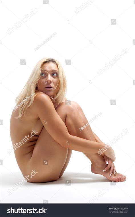 Beautiful Sexual Girl Blonde On White Stock Photo 64820047 Shutterstock