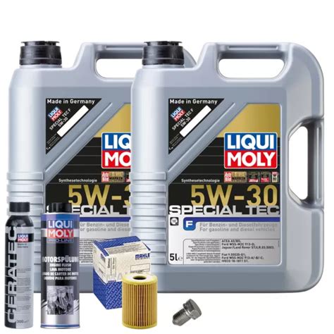 MOTORÖL 5W30 LIQUI MOLY 10L MAHLE Ölfilter Spülung Cera Tec