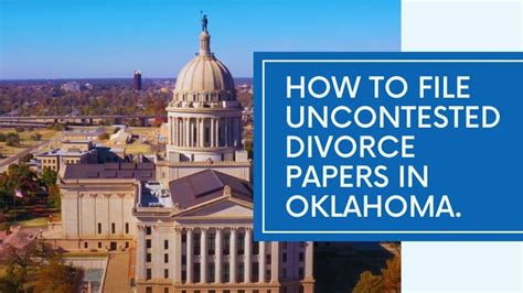 Divorce Papers Forms And Filing Oklahoma Comprehensive Guide