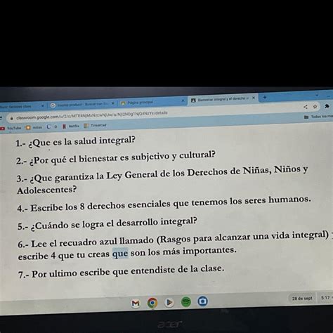 ES DE FORMACIÓN COVICA Y ÉTICA 1 Que es la salud integral 2