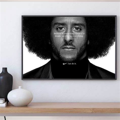 Colin Kaepernick Poster Just Do It Replica Nike Ad Poster Etsy