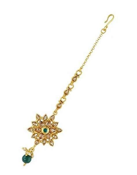 Anuradha Art Jewellery Women Metal Flower Style Sparkling Stone Studded