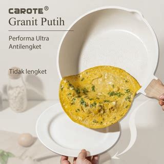 Jual CAROTE Granit Putih Antilengket Peralatan Masak Dapur 7PCS Untuk