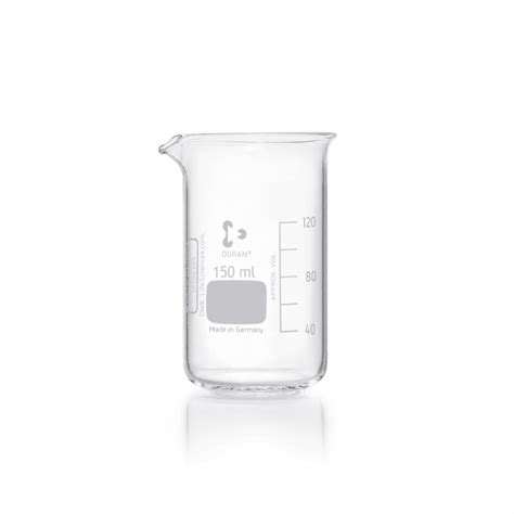 DURAN High Form Berzelius Beakers With Spout Borosilicate Glass