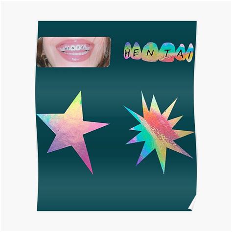 Rosala Hentai Sticker Collection Poster For Sale By Keroandlun Redbubble