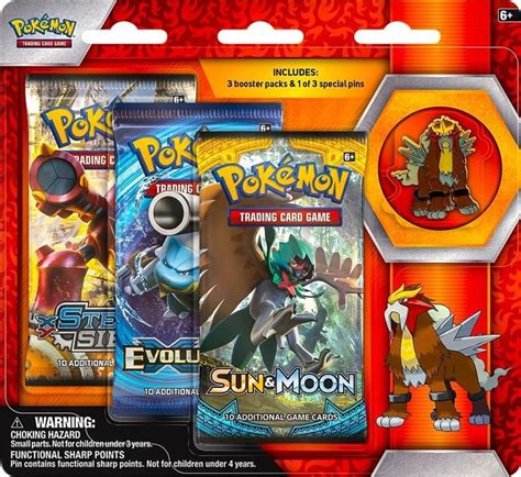 Best Buy Pok Mon Collector S Pin Pack Blister Raikou Entei Or