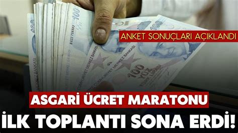 Asgari Cret Belli Oluyor Lk Toplant Sona Erdi