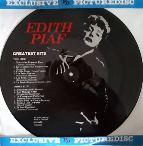 Edith Piaf Greatest Hits Releases Discogs