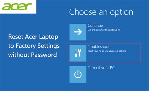 Ways To Reset Acer Laptop To Factory Settings Without Password