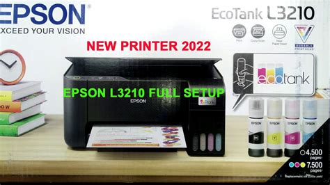 Epson L3210 New Printer Full Setup Guide Epson EcoTank L3210 Unboxing