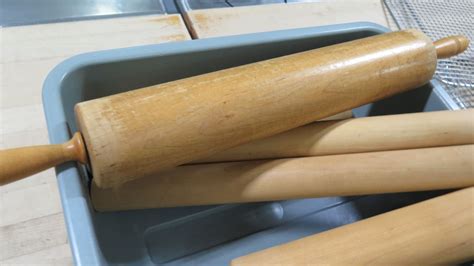 Bin Multiple Misc Wooden Rolling Pins Dough Roller Some W Handles