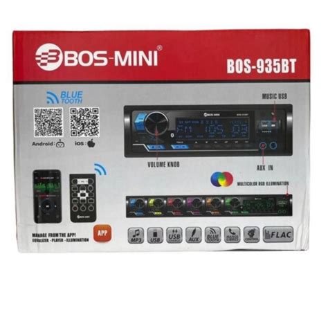 Процессорная автомагнитола 1 din для авто BOS-935BT / мощность 60W ...