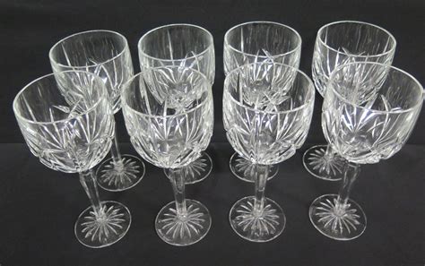 Qty 8 Marquis By Waterford Crystal Wine Glasses 9h