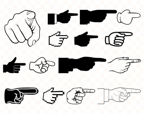 Pointing Finger Svg Pointing Finger Svg Files Pointing Finger Etsy