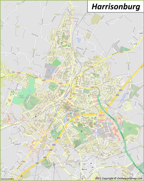 Harrisonburg Map | Virginia, U.S. | Discover Harrisonburg with Detailed ...