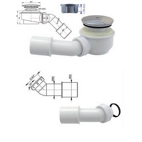 Fognante Ad Innesto Gabbaplast Piletta Doccia Ribassata Dn 60