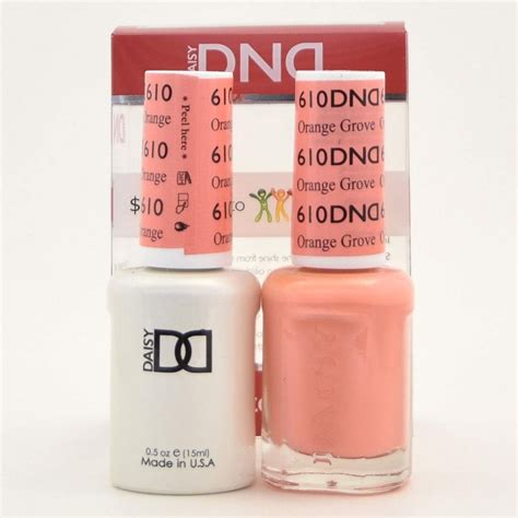 Gel And Matching Polish 610 Orange Grove Guarantee 3 5 Days By Dnd