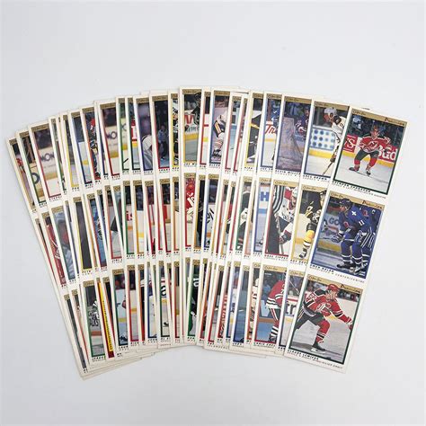 O Pee Chee Premier Hockey Card Sheets Near Complete Set