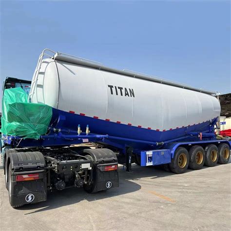 4 Axle 45CBM Cement Tanker Trailer For Sale TITAN VEHICLE