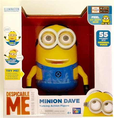 Despicable Me Minion Dave Talking Action Figure Uk Toys And Games