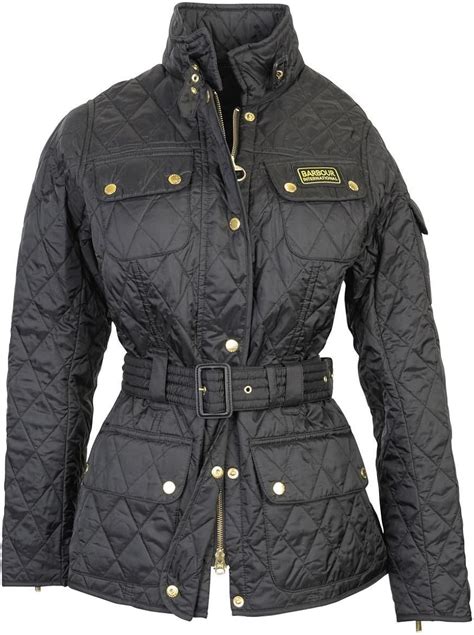 Womens Barbour Lightweight International Quilted Jacket Black