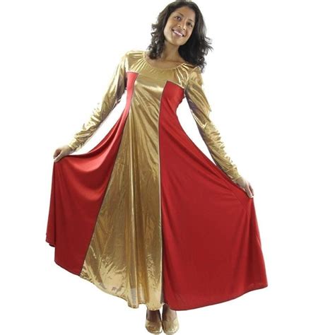 Worship Dancewear Dresses Long Sleeve Dresses Pentecostal Dance Dress