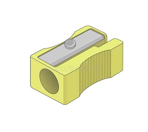 Sharpener. Illustration of a yellow sharpener #Sponsored , #Paid, # ...