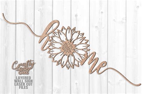 Home Sunflower Sign Svg Glowforge Files Laser Cut Files Etsy