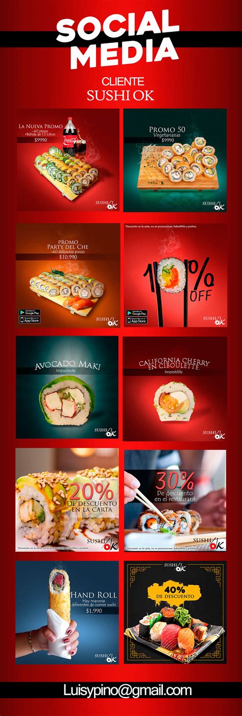 Social media Sushi Ok on Behance