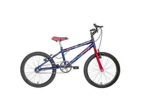 Bike Infantil Aro 20 Rock Stone Azul Vermelha Aranha SEMPRE BIKE