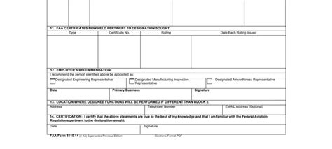 Faa Form Fill Out Printable Pdf Forms Online