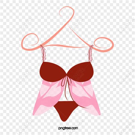 Vector Pink Underwear National Lingerie Day Hangers Underpants Free Png