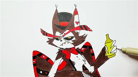 How To Draw Husk From Hazbin Hotel Youtube