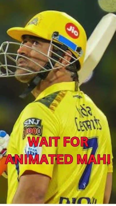 Ms Dhoni Animated 😍 Image Msdhoni Ipl Ipl2024 Motivation Shorts