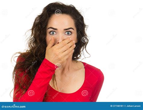 Shocked And Frightened Woman Stock Image Image 37748181