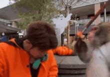 Monkey Sword Hit GIF - Monkey Sword Hit - Discover & Share GIFs