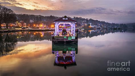 Northport Harbor Christmas Tree Photograph by Sean Mills - Fine Art America